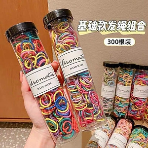 HỘP 300 CHUN BUỘC TÓC XOẮN SỢI NHỎ KHÔNG LÀM ĐAU TÓC CHO BÉ