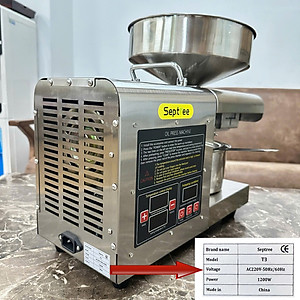 Máy ép dầu thực vật chuyên nghiệp phiên bản nâng cấp hoàn toàn thương hiệu cao cấp Septree T3 - Hàng Nhập Khẩu