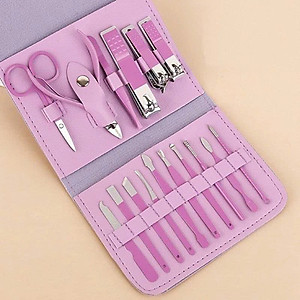 Bộ Bấm Móng Tay 16 Món Cao Cấp Nhỏ Gọn , Kìm Cắt Móng Tay Chân Làm Nail Kèm  Hộp Đựng Sang Trọng