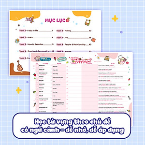 Combo Takenote IELTS 6000 Từ vựng theo chủ đề (2 Tập) (Band 5.5)