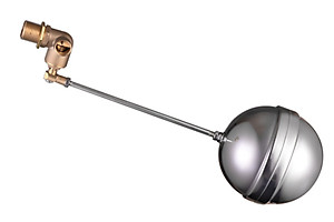 Van cơ đồng, thân - phao Inox ren ngoài 21mm, 27mm dùng cho bồn nước gia đình, bồn phụ máy nước nóng NLMT