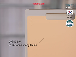 [Hàng chính hãng] Thớt sạch Neoflam, Loại Stout. Nhiều Size S, M, L.Thớt nhựa PP an toàn, trộn lẫn Microban kháng khuẩn, nấm mốc.