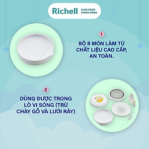 Bộ chế biến ăn dặm kiểu Nhật Richell Nhật Bản | Baby