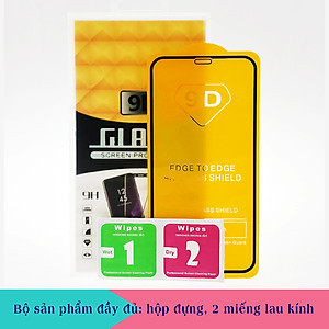 Miếng Dán Kính Cường Lực Cho Iphone 11 - Màu Đen - Full Màn Hình - Hàng Chính Hãng