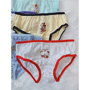 HỘP 6 QUẦN LÓT TRẺ EM TAM GIÁC COTTON CHO BÉ GÁI TỪ 2-12 TUỔI -HOT