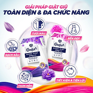 Nước Giặt Comfort Dưỡng Vải Đa Năng Hương Thanh Lịch Túi 3.6KG