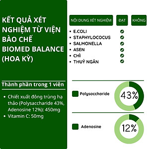 Combo 2 hộp Đông Trùng Hạ Thảo Tây Tạng Teresa Herbs: Bổ Thận, Bổ Phổi, Bổ Tim, Tăng Cường Đề Kháng 60 viên