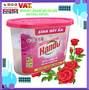 Combo 6 Hộp Hút Ẩm Khử Mùi Nấm Mốc Hương Hồng 450Ml