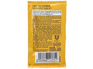 Dầu gội Sunsilk Mềm mượt diệu kỳ (Vàng) Dây 10 gói