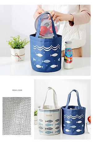 Túi Giữ Nhiệt Đựng Hộp Cơm Văn Phòng  Trụ Đứng Có Dây Buộc Miệng Chống Thấm YESURE Y1T1 - Hàng chính hãng