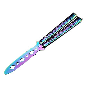 Bộ 2 Dao Bướm Thích Hợp Đi Cắm Trại Dã Ngoại An Toàn Khi Sử Dụng Training Knife Tool Safe