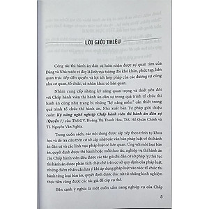 Kỹ năng nghề nghiệp Chấp hành viên thi hành án dân sự (Quyển 1)