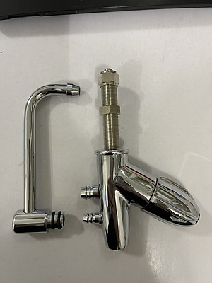 Vòi nước inox loại ngắn cổ thấp dùng cho máy lọc ion kiềm nhập khẩu Nanometer Đài Loan