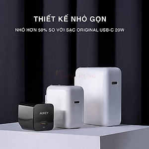 Cốc sạc Aukey Minima 1Type-C 30W PA-Y30S - Hàng chính hãng