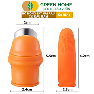 Bộ Móng Tay Hái Rau GreenHome, Có Đầu Bấm, Chống Bẩn Móng Tay, Bấm, Ngắt, Hái Rau Củ, Tiện Lợi