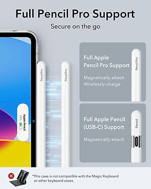 Bao Case ESR Trong Suốt Cho iPad Gen 11 2025 ESR Classic Hybrid Back Case - Hàng Chính Hãng