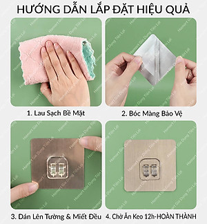 Miếng Dán Thay Thế Kệ Góc Tường Inox 14x6CM Dự Phòng Kệ Tam Giác Tròn Móc Treo Đồ Nặng Siêu Dính