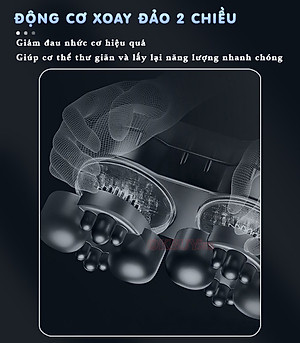 Gối Massage Hồng Ngoại, Máy Mát Xa Cổ Vai Gáy, Matxa Toàn Thân Nikio NK-135DC - Công Nghệ Xoa Bóp Chuyên Sâu, Sưởi Ấm Hồng Ngoại - Pin sạc