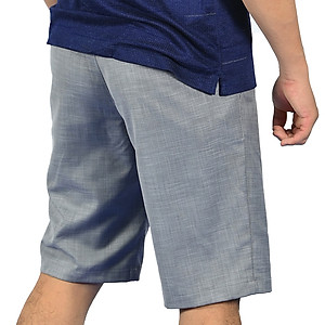 Quần tây short nam 0 ply màu xám nhạt Regular fit NQSMMDMT3R2201210