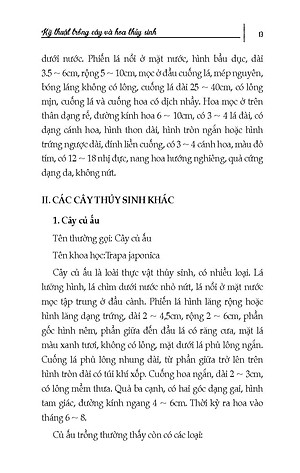 Nông Nghiệp Xanh, Sạch - Kỹ Thuật Trồng Cây Và Hoa Thuỷ Sinh (Tái bản)
