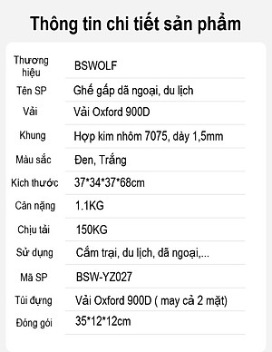 Ghế Gấp Gọn, Ghế Xếp Giã Ngoại- Du Lịch-Cắm trại-YZ027