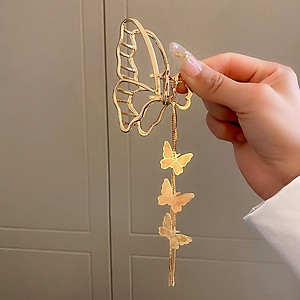 Kẹp tóc thả tua rua cánh bướm cặp càng cua trendy hot hit