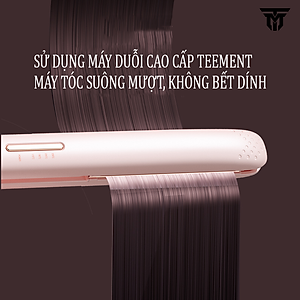 Máy Uốn Tóc, Máy Ép Tóc, Duỗi Tóc Đa Năng Teement, Thiết Kế Với 4 Mức Nhiệt Tùy Chỉnh Phù Hợp Với Nhiều Loại Tóc Khác Nhau Giúp Duỗi Thẳng, Làm Xoăn Tóc , Không Hư Tổn Tóc ,Tạo Kiểu Tóc Thông Minh - Dùng Cho Salon Tóc & Tại Nhà - Hàng Chính Hãng