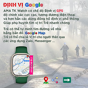 Đồng hồ Thông minh AMA Smart watch TK Titan Android 8.1 Lắp Sim Định vị GPS Google kết nối Wifi 4G Blueltooth tải App qua CH. play FB Messenger Skype Viber Wechat Line Tele xem được Video Youtube TikTok  chơi Game cho Trẻ em Người lớn Hàng nhập khẩu