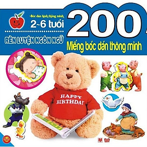 Bộ bóc dán hấp dẫn dành cho bé từ 2-6 tuổi:  Combo 9 Tập 200 Miếng Bóc Dán