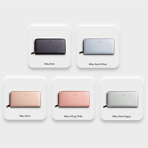 Ví Yuumy (  Thời trang nữ kiểu cầm tay dáng dài basic - Ví da Seasand YV69 )