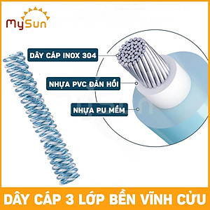 Dây đai vòng đeo tay dắt bé đi dạo, phản quảng có khóa an toàn chống lạc cho trẻ em MySun