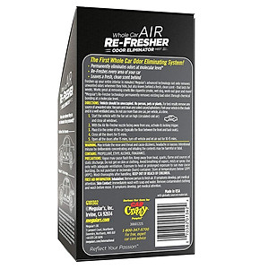 Meguiar's Xịt khử mùi, diệt khuẩn nội thất ô tô Mùi hương nam tính ( xịt khử mùi ô tô) - Air Refesher - Black Chrome Scent - G181302, 57 g