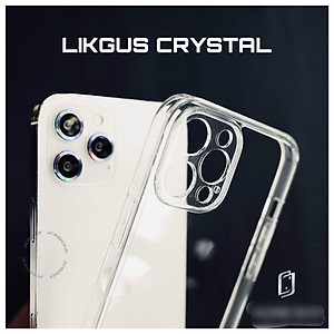 Ốp lưng trong suốt bảo vệ camera chống sốc chống ố dành cho iPhone X/Xs, Xs Max, 11, 11 Pro, 11 Pro Max, 12/12 Pro. 12 Pro Max, 13, 13 Pro, 13 Pro Max hiệu Likgus - Hàng nhập khẩu