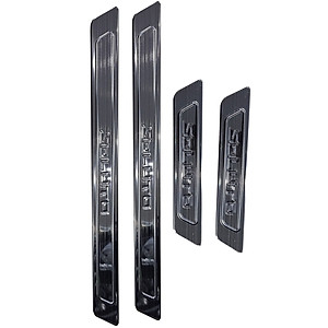 Bộ Nẹp Bước Chân Trong Ngoài Mạ Titan Cao Cấp Dành Cho Ô Tô Soluto Kiểu Thẳng