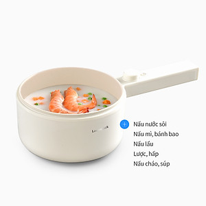 Nồi điện đa năng Locknlock Electric multi pot EJP436IVY 220V, 50Hz, 600W, 1.5L- Màu ngà - Hàng chính hãng