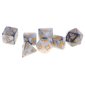 Bộ/14 PCS 1.6 Cm Đa Diện Xúc Xắc Chết D20 D12 D10 D8 D6 D4 Bàn Chơi Bảng