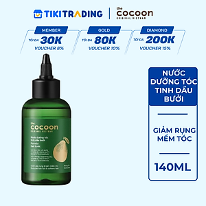 Nước dưỡng tóc tinh dầu bưởi Cocoon 140ml - NEW