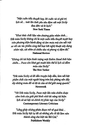 Sách Đất Máu Sicily (Mario Puzo)