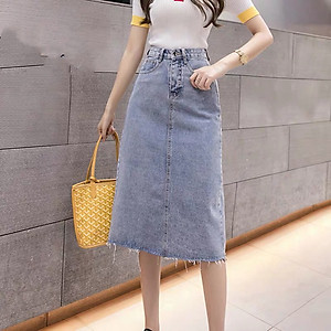 Các cách phối đồ với chân váy jeans bút chì Tạo nên phong cách đầy nổi bật  thu hút mọi ánh nhìn