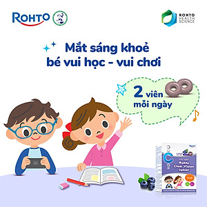 Kẹo ngậm bổ mắt cho bé Rohto Clear Vision Junior (Hộp 60 viên)