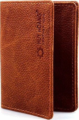 Ví đựng namecard da bò Huy Hoàng màu da-HT9101