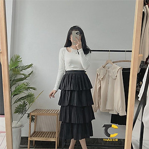 Váy tầng mặc với áo gì Tips phối đồ cực XINH dành cho nàng