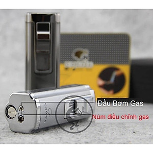 Vỏ Hột Quẹt Bật Lửa khò 3 tia Cực Mạnh  COB-06 kiêm đục đẹp độc lạ - dùng gas cao cấp