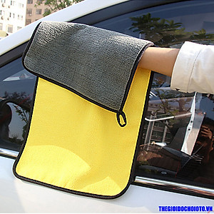 Combo 2 Khăn Lau Xe Ô Tô Siêu Thấm Size 30cm x 40cm, 2 Chiếc Khăn Lau Nội Thất Cho Xe, Khăn Lau Đa Năng Chất Liệu Microfiber - Hàng Chính Hãng