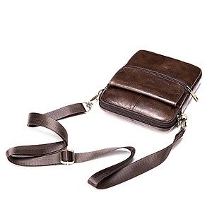 Túi đeo chéo nam DA BÒ THẬT phong cách mới  - BEE GEE DCN9213