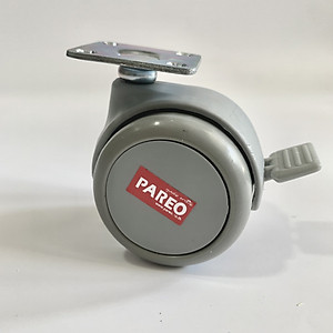 Bộ 4 bánh xe càng xoay có khóa 38-50mm cho ghế/bàn xoay văn phòng nội thất - tải 40kg - Happy Move Thái Lan