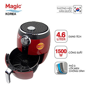 Nồi Chiên Không Dầu Magic A-802 (4.6 Lít) Đỏ- Hàng Chính Hãng
