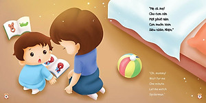 Sách Bộ Kỹ Năng Trong Sinh Hoạt II - Con Sẽ Ngủ Đúng Giờ - I Will Sleep On Time (Song Ngữ Việt - Anh)