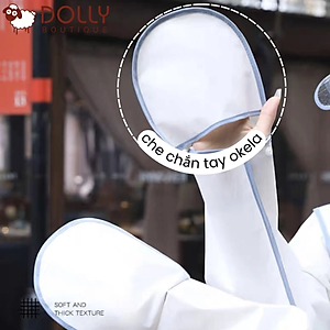 Áo Mưa Thời Trang Có Khoá Kéo Tiện Lợi Hình Gấu Nice Màu Trắng - Áo Mưa 1 Người Cao Cấp