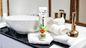 Tuýp Khăn nén cao cấp T.ssue Wipes (10 viên/tuýp). Sử dụng tiện lợi cho chuyến đi du lịch, công tác